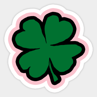St Patricks Day Shamrock Sticker